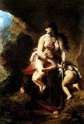 Medea about to Kill her Children Delacroix Auguste